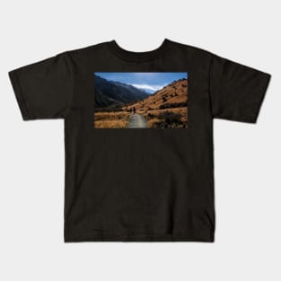 Tramping Through Mackenzie Country Kids T-Shirt